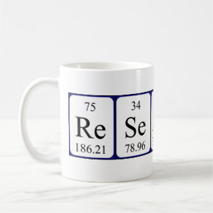 Research periodic table name mug