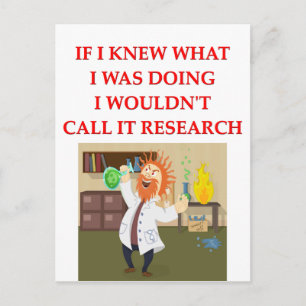 research postcard