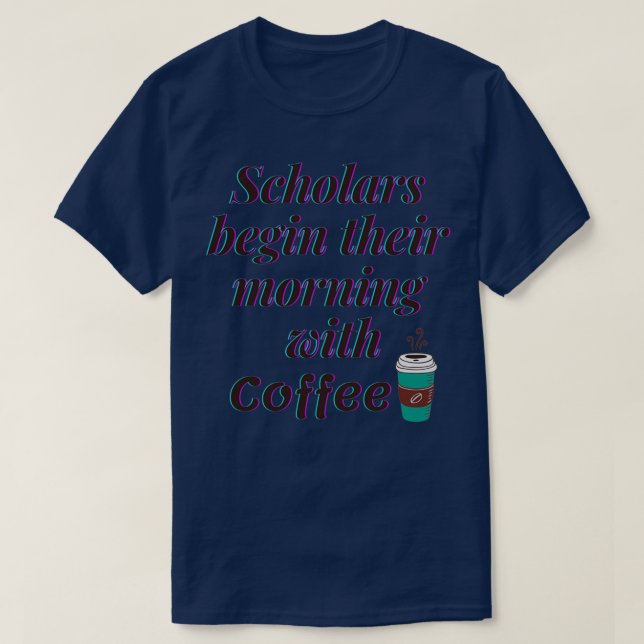 Research scholar researcher doctorate scholarly ph T-Shirt (Design Front)