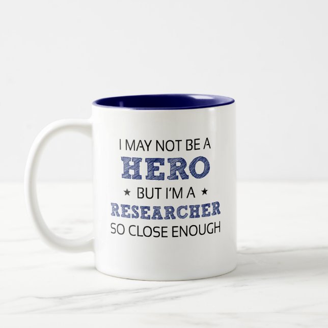 Researcher Humour Novelty Two-Tone Coffee Mug (Left)