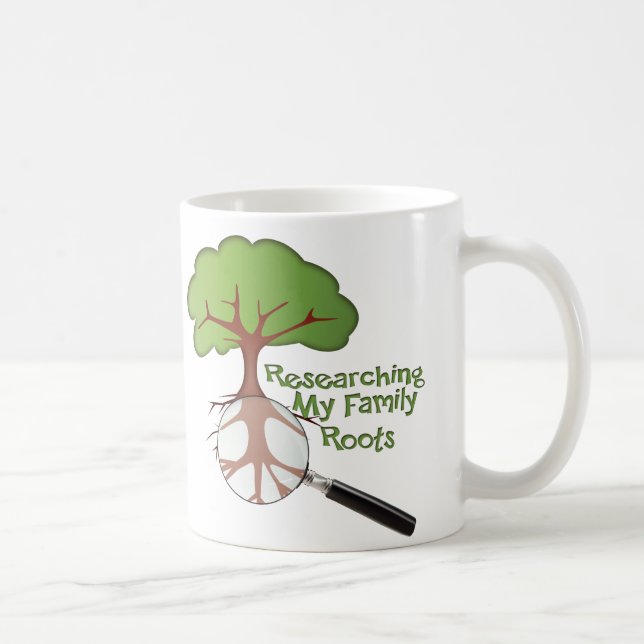 Researching my Family Roots Coffee Mug (Right)