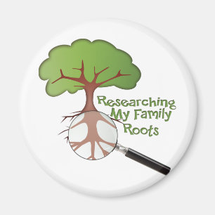 Researching my Family Roots Magnet