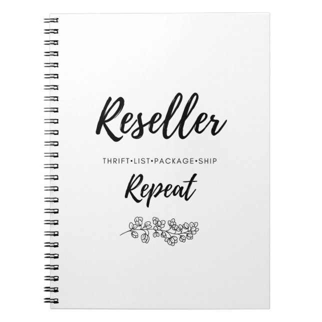 Reseller Inventory Journal (Front)