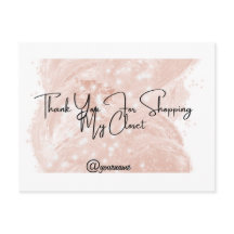 Reseller Thank You Customizable Notecard