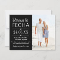 Reserva de la Boda la Tarjeta de Fecha