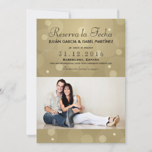 Reserva la Fecha Casamiento Anuncio Targeta Foto Invitation