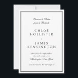 Reserva La Fecha Elegant Classic Spanish Save The Date<br><div class="desc">Reserva La Fecha Elegant Classic Spanish Save the Date Invitation Card en espanol</div>