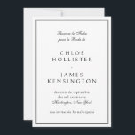 Reserva La Fecha Elegant Classic Spanish Save The Date<br><div class="desc">Reserva La Fecha Elegant Classic Spanish Save the Date Invitation Card en espanol</div>