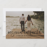 Reserva La Fecha Modern Photo Invitation