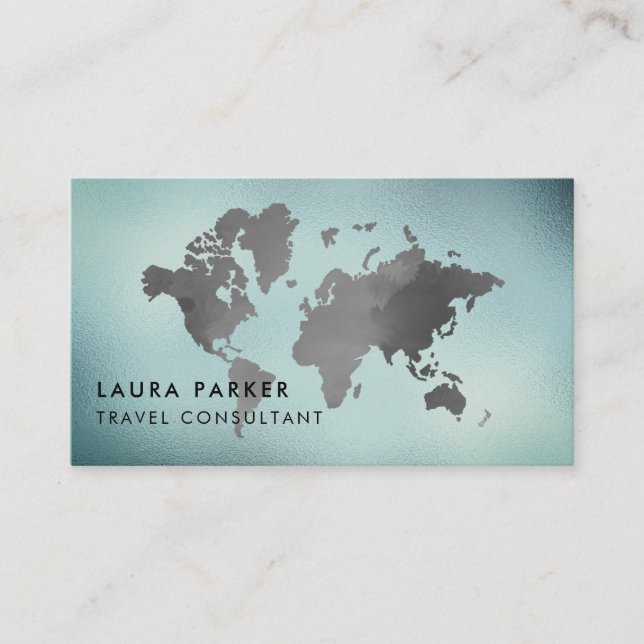 Réservation blanche de tourisme de carte du monde (Devant)