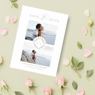 Reservation Initials Trend Chic Ornament Soph Date Save The Date