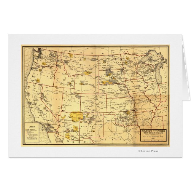 Réserve indienne à l'ouest du Mississippi (Devant horizontal)