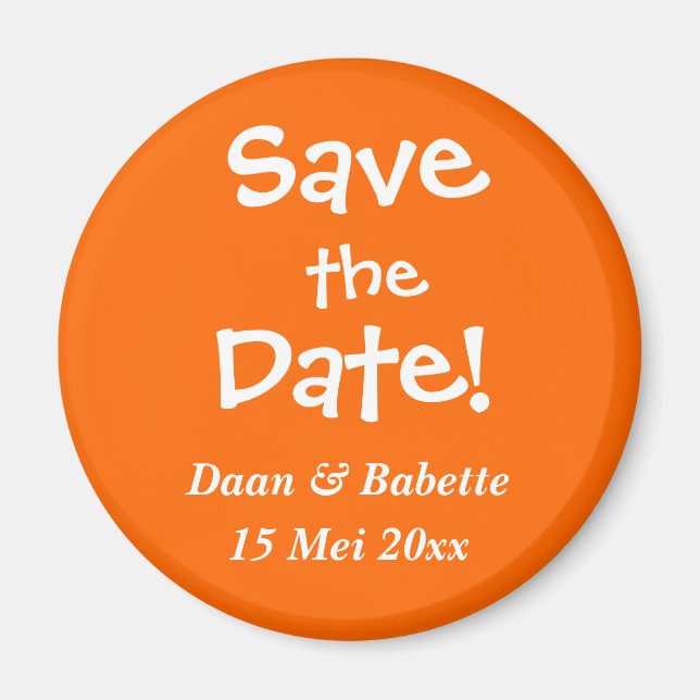 Reserve the Date Magneet Magnet (Front)