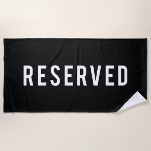 Reserved Beach Towel