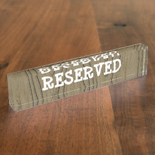 Reserved Cafe - Restaurant Table Sign