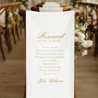 Reserved - Father of the Bride - Memorial Wedding