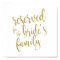 Reserved for Bride's Family Glitter 8x10 Sign