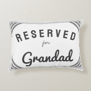 Reserved For grandad papa Custom birthday gift Accent Pillow