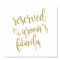 Reserved for Groom's Family Glitter 8x10 Sign