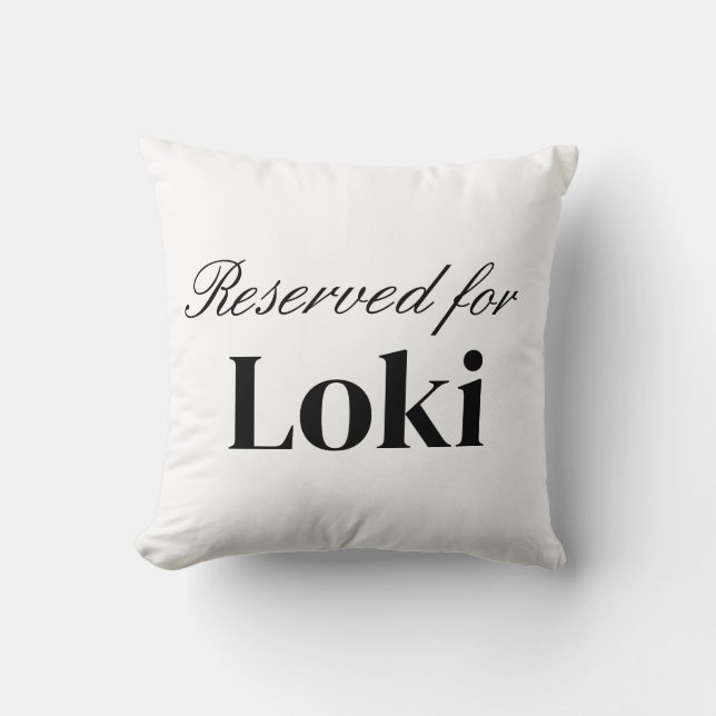 Reserved For Pillow (Front)