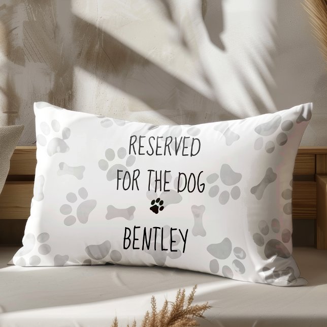 Reserved for the Dog - Paw Prints - Dog Lover Accent Pillow (Creator Uploaded)