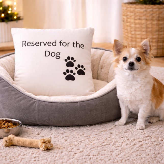 Reserved for the Dog Pillow Minimalist Decor (Creator Uploaded)