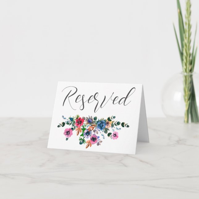 reserved note card tent sign (Front)