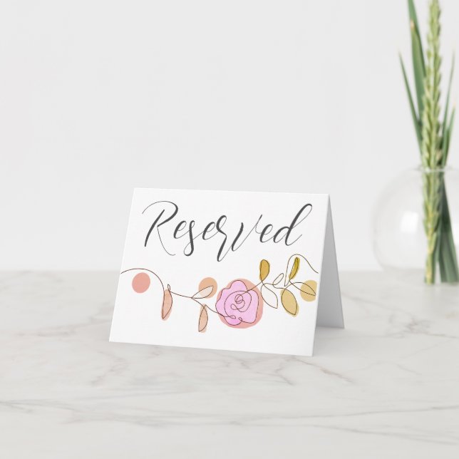 reserved note card tent sign (Front)