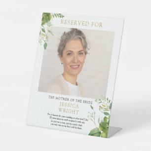 Reserved Save A Seat Photo Wedding Pedestal Sign
