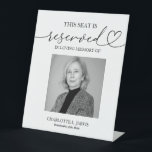 Reserved Seat Memorial Wedding Photo Sign Plaque<br><div class="desc">Reserved Seat Memorial Wedding Photo Sign Plaque</div>