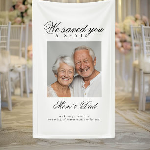 Reserved Seat - Photo Memorial Wedding Banner