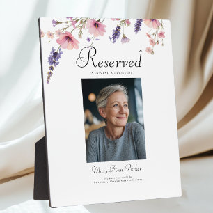 Reserved Seat - Photo Memorial Wedding  Plaque