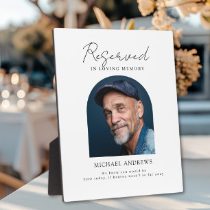 Reserved Seat - Photo Memorial Wedding Plaque