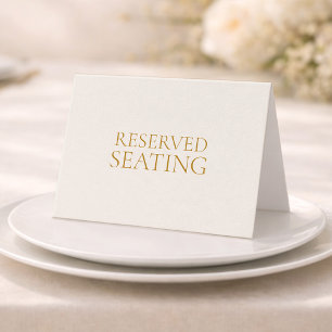 Reserved Seating Wedding Sign Card