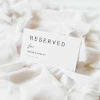 Reserved Sign, Minimalist Reserved Sign