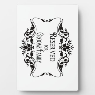 Reserved Table Signs Plaque