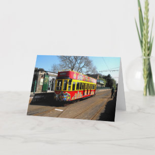 Reserved tram at Colyton Station Holiday Card