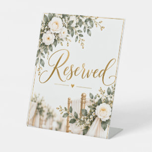 Reserved Wedding Reception Pedestal Sign