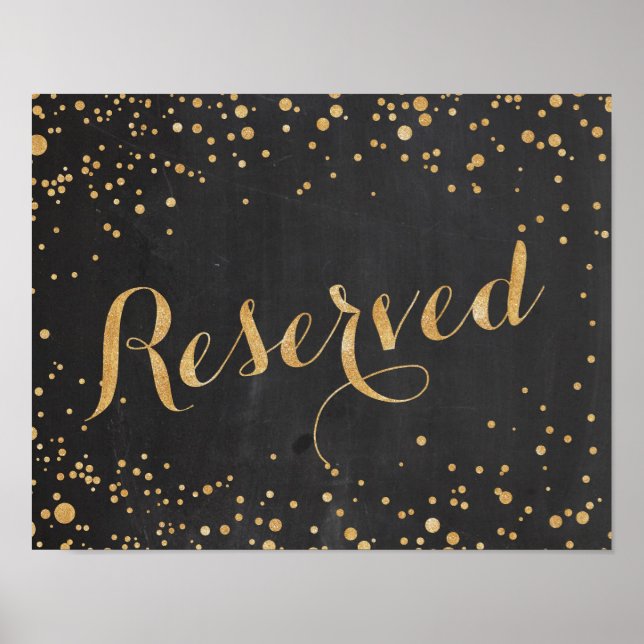 Reserved Wedding Sign (Front)