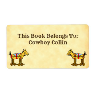 Réserver Appartient Au Étiquette Cheval Jouet Vint