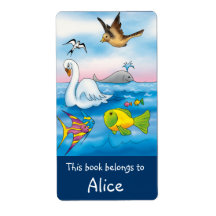 Réserver des Étiquettes avec des animaux mignons