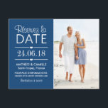 Réserver la Date du Mariage | Cartes Avec Photo Invitation<br><div class="desc">Ces photo simple et moderne sauvez les cartes de date Annoncez votre date de mariage dans le style avec des détails doux accents y compris cardiaques, bordure festonnée, et un subtil motif en pointillé sur la face arrière de la carte. Personnalisez le texte personnalisé avec détails de mariage et une...</div>
