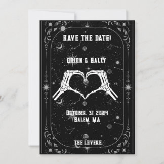 Réservez la date La Carte de Tarot des Amoureux