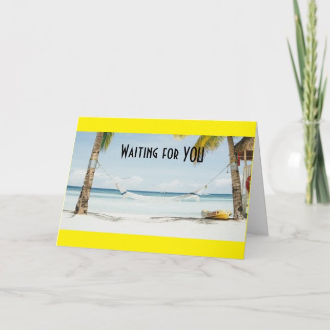 **RESERVING THIS HAMMOCK** HEY YOU'RE RETIRED CARD (Front)