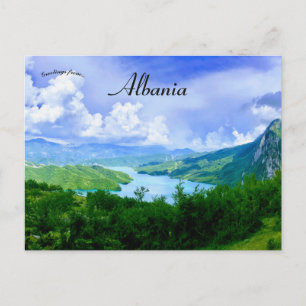 Réservoir Bovilla en Albanie Carte postale
