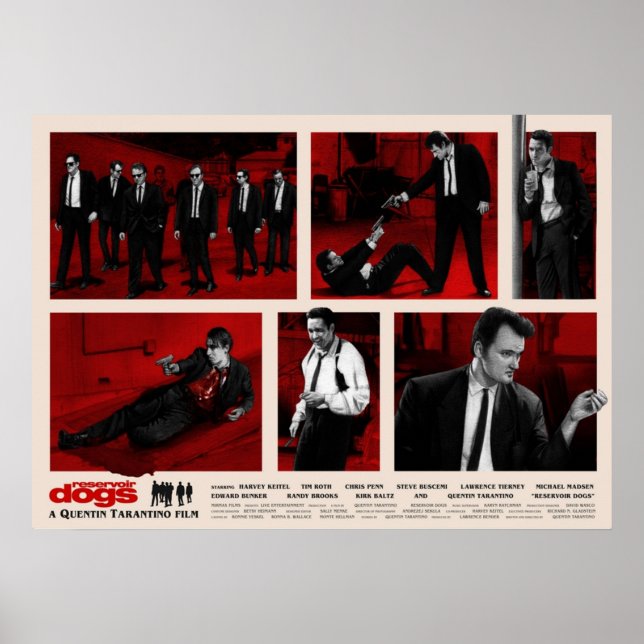 Reservoir Dogs Movie Design Poster (Front)