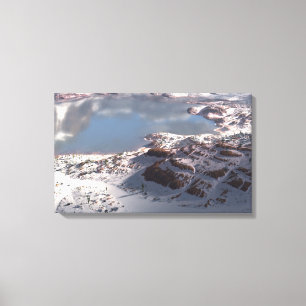 Reservoir (Winter) Canvas Print