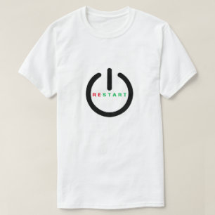 Reset T-Shirt Text Restart