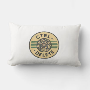 "Reset Your Day with CTRL + ALT + DELETE" Lumbar Pillow