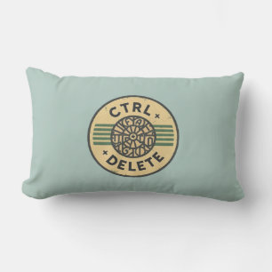 "Reset Your Day with CTRL + ALT + DELETE" Lumbar Pillow
